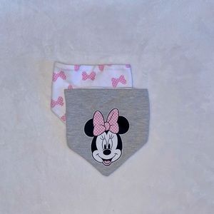 Disney, handkerchief bibs for a baby girl